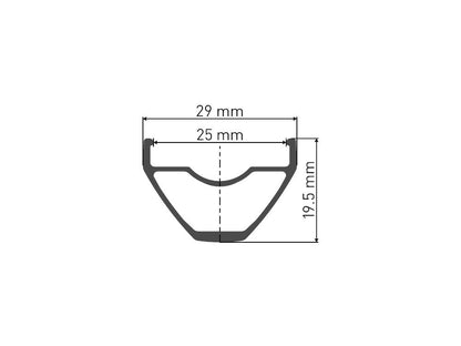 DT Swiss X1900 Spline 25 29" Cross Country Wheel - Rear