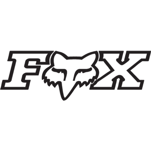 Fox Racing Foxhead X TDC Sticker - 28" - Chrome Chrome One Size 