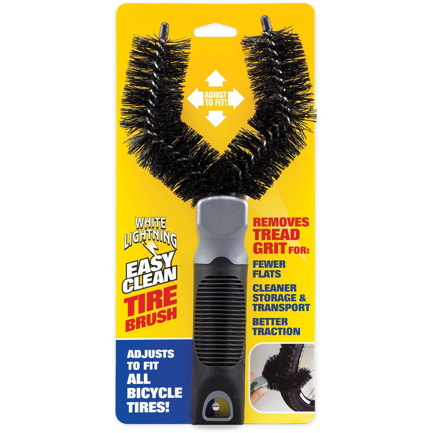 White Lightning Easy Clean Tire Brush