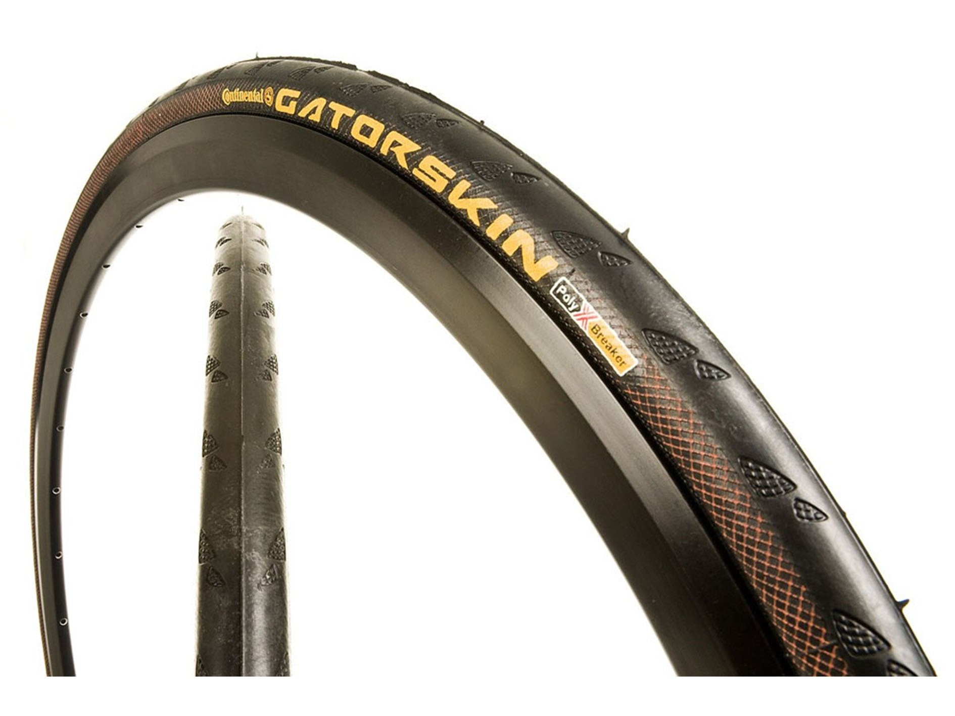Continental Gatorskin 27" Wire Road Tire - Black Black 1.1/4" 