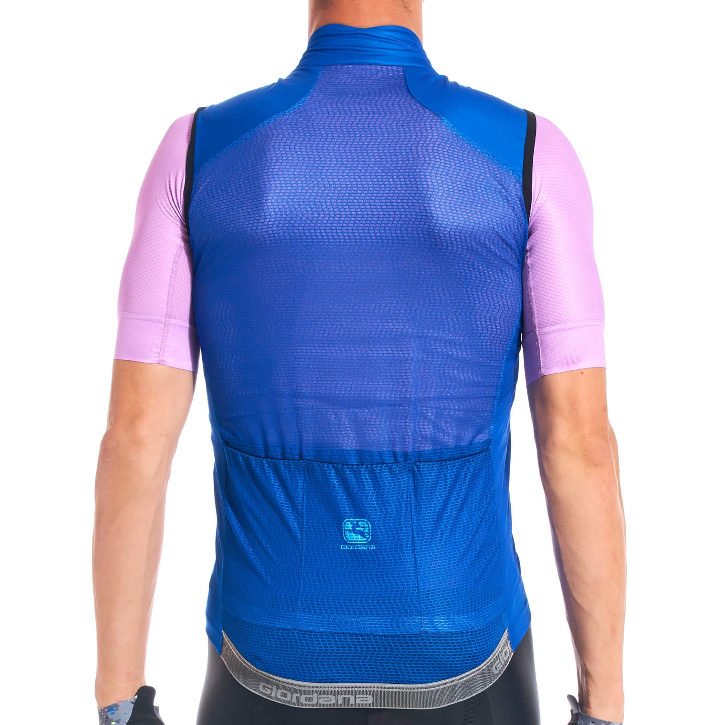 Giordana Wind Vest with Rear Pocket - Neon Blue
