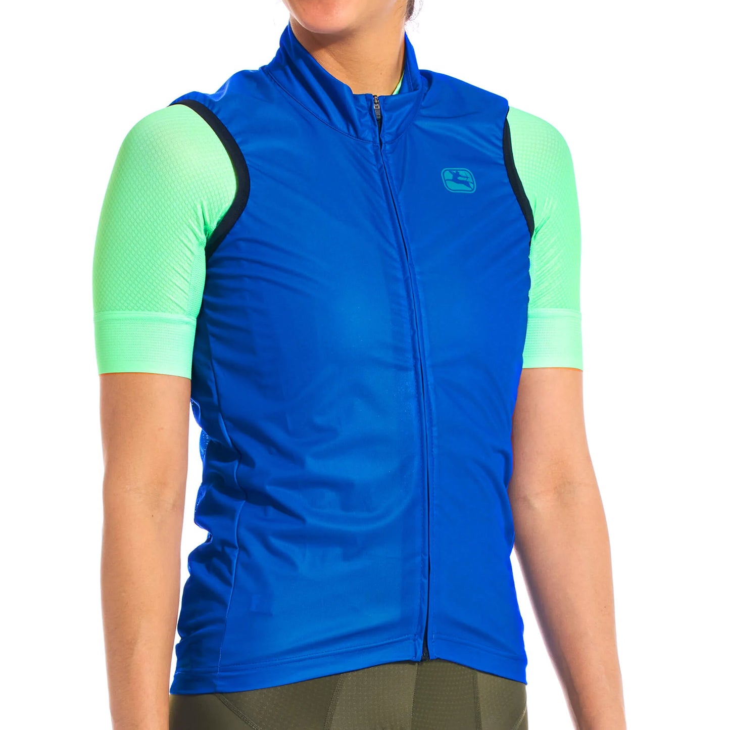 Giordana Wind Vest with Rear Pocket - Neon Blue