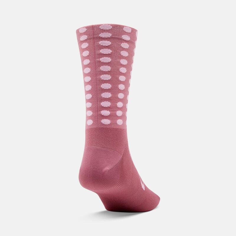 Giro Comp Racer 6" High Rise Sock - Dusty Rose Linocut