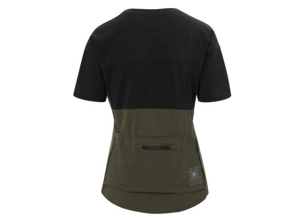 Giro Ride Short Sleeve MTB Jersey - Womens - Black-Trail Green