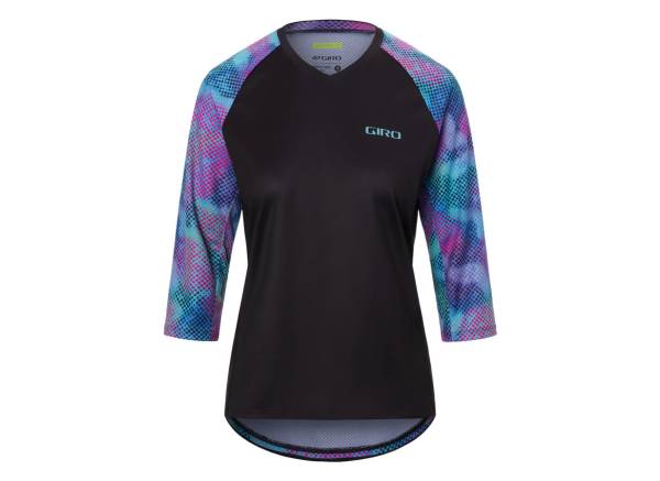 Giro Roust 3/4 Sleeve MTB Jersey - Womens - Black Chromadot Black Chromadot X-Small 