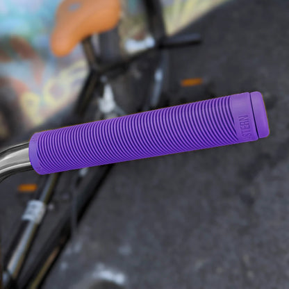 Eastern Riblet Flangeless BMX Grips - Purple