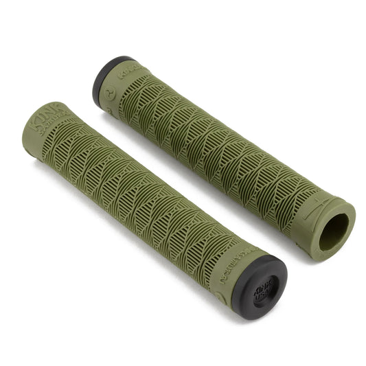 Kink BMX Samurai Flangeless Grips - Army Green