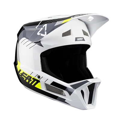 Leatt MTB Gravity 2.0 Full Face Helmet - White-Black - 2024