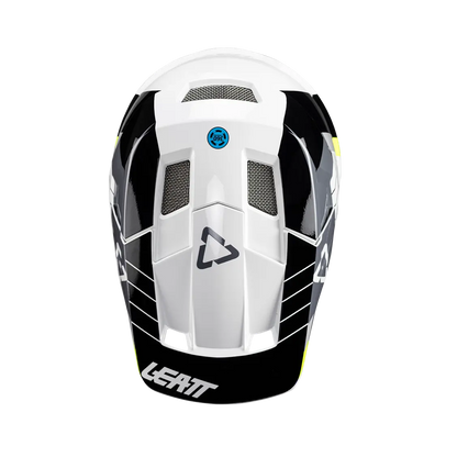 Leatt MTB Gravity 2.0 Full Face Helmet - White-Black - 2024