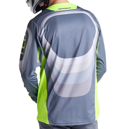 Troy Lee Designs Sprint Long Sleeve MTB Jersey - Reverb - Charcoal