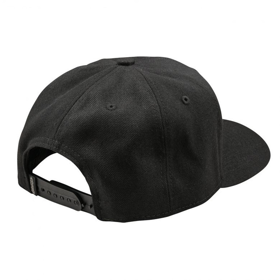 Troy Lee Designs Badge Curved Snapback Hat - Black