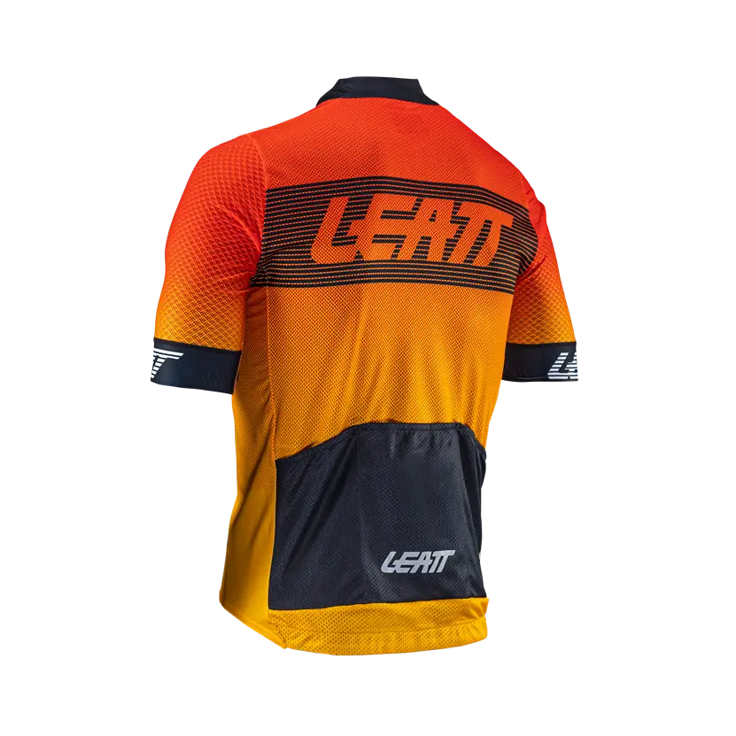 Leatt Endurance 6.0 Short Sleeve MTB Jersey - Red - 2024