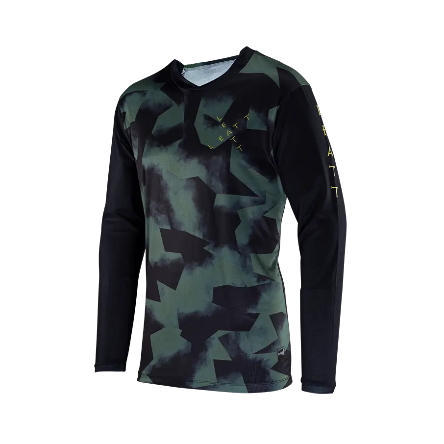 Leatt Gravity 3.0 Long Sleeve MTB Jersey - Spinach - 2024