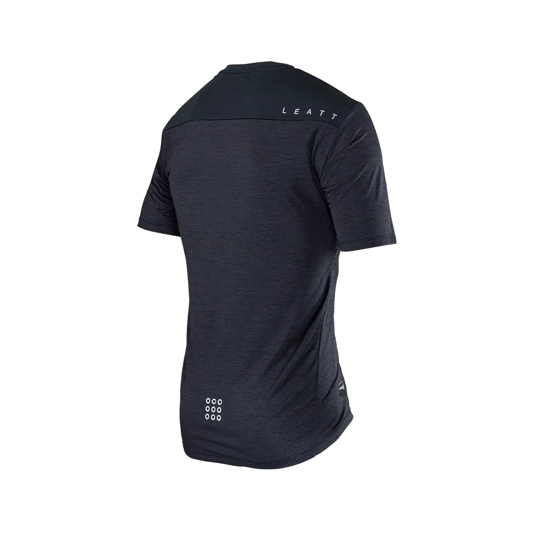 Leatt Trail 1.0 Short Sleeve MTB Jersey - Black - 2024