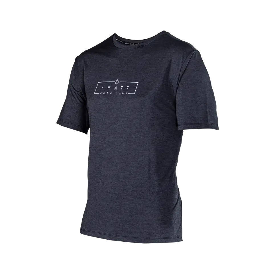 Leatt Trail 1.0 Short Sleeve MTB Jersey - Black - 2024