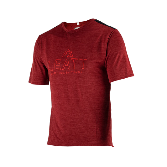 Leatt Trail 1.0 Short Sleeve MTB Jersey - Lava - 2023