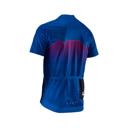 Leatt Trail 3.0 Short Sleeve MTB Jersey - Blue - 2024