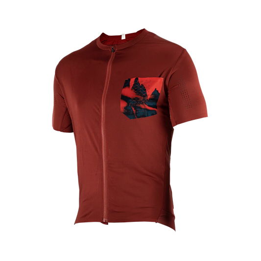 Leatt Trail 3.0 Short Sleeve MTB Jersey - Lava - 2023