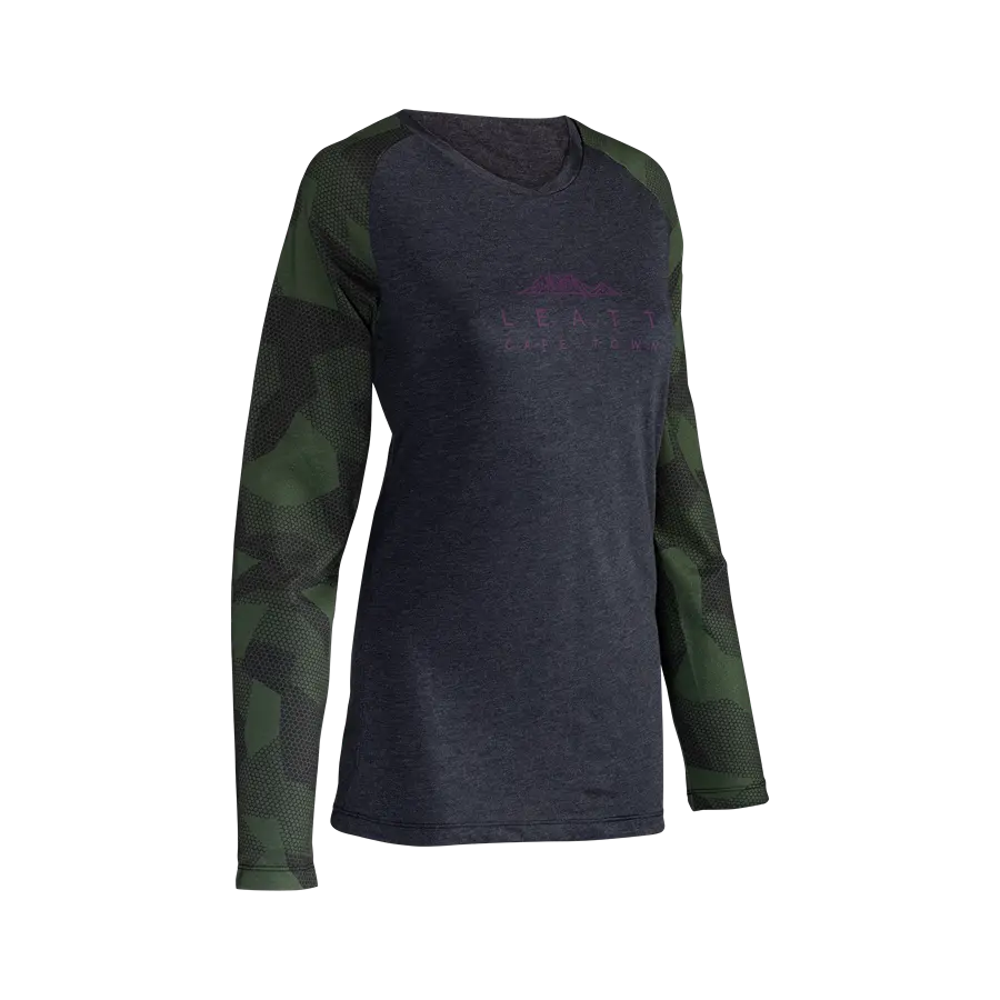 Leatt AllMtn 3.0 Long Sleeve MTB Jersey - Womens - Spinach - 2024