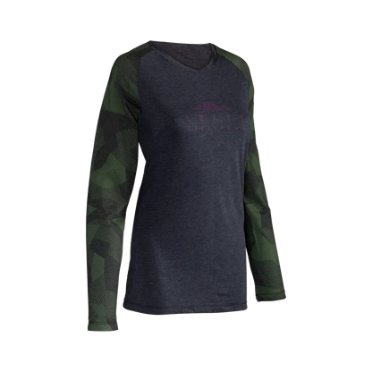 Leatt AllMtn 3.0 Long Sleeve MTB Jersey - Womens - Spinach - 2024