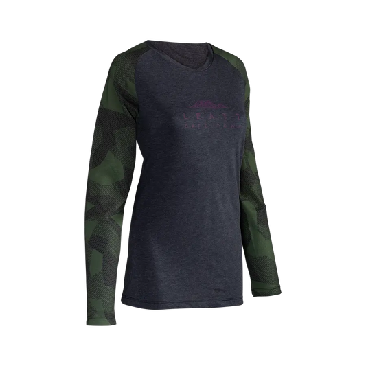 Leatt AllMtn 3.0 Long Sleeve MTB Jersey - Womens - Spinach - 2024