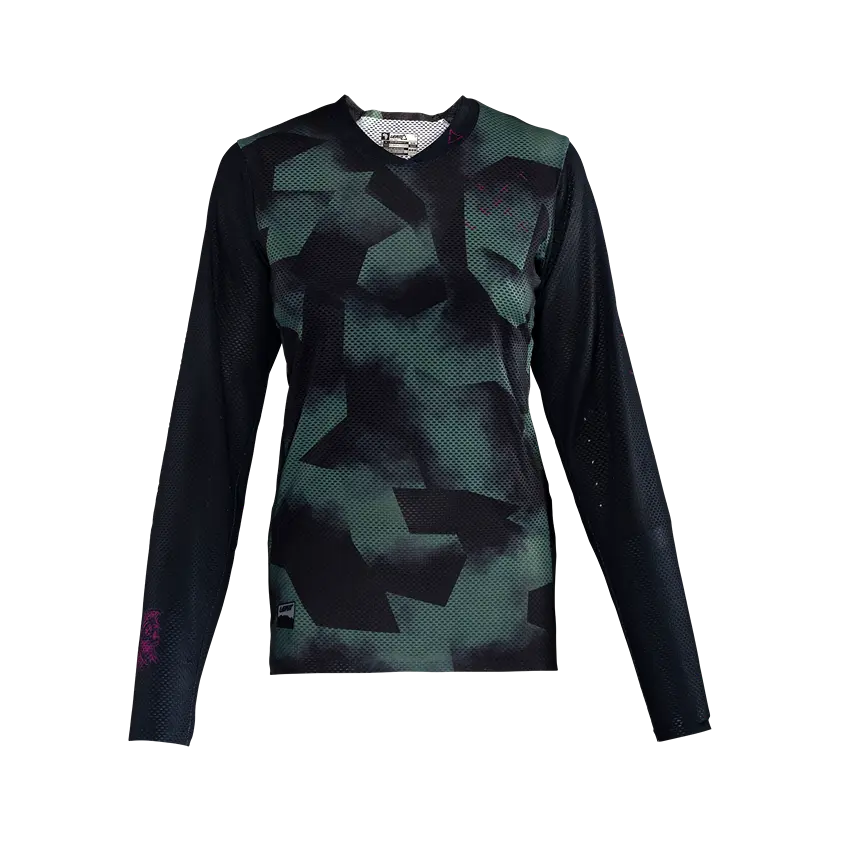 Leatt Gravity 4.0 Long Sleeve MTB Jersey - Womens - Spinach - 2024