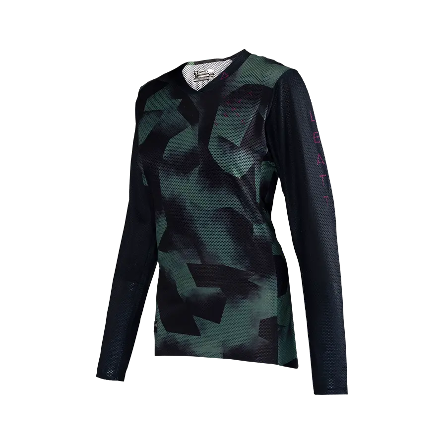Leatt Gravity 4.0 Long Sleeve MTB Jersey - Womens - Spinach - 2024