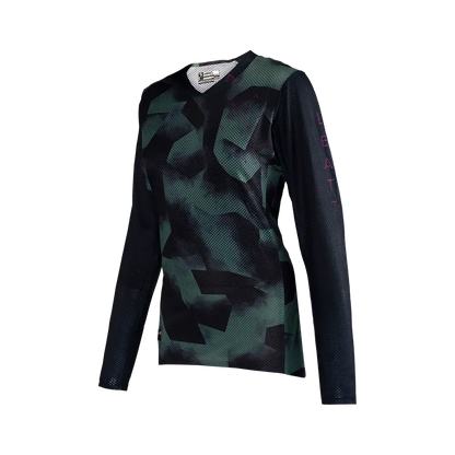 Leatt Gravity 4.0 Long Sleeve MTB Jersey - Womens - Spinach - 2024