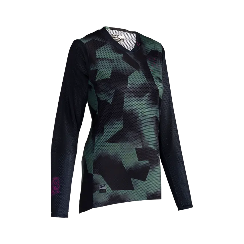 Leatt Gravity 4.0 Long Sleeve MTB Jersey - Womens - Spinach - 2024
