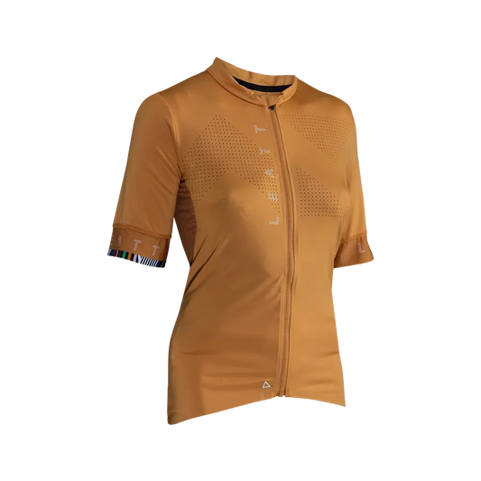 Leatt Endurance 5.0 Short Sleeve MTB Jersey - Womens - Rust - 2024
