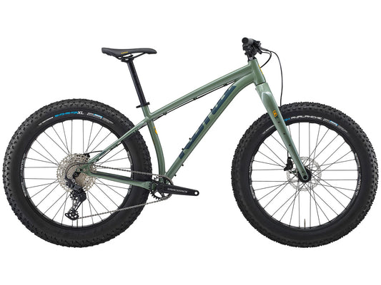 Kona Woo 26 Fat Bike - Metallic Green - 2025
