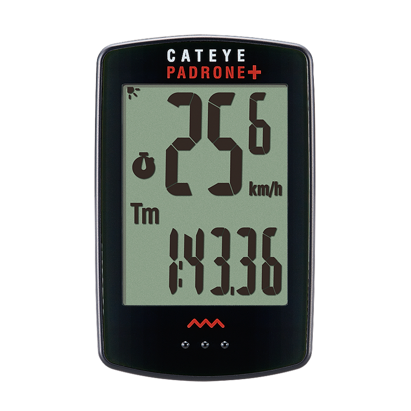Cateye Padrone+ Bike Computer - Black