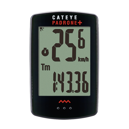 Cateye Padrone+ Bike Computer - Black