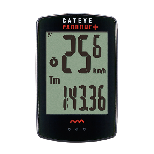 Cateye Padrone+ Bike Computer - Black