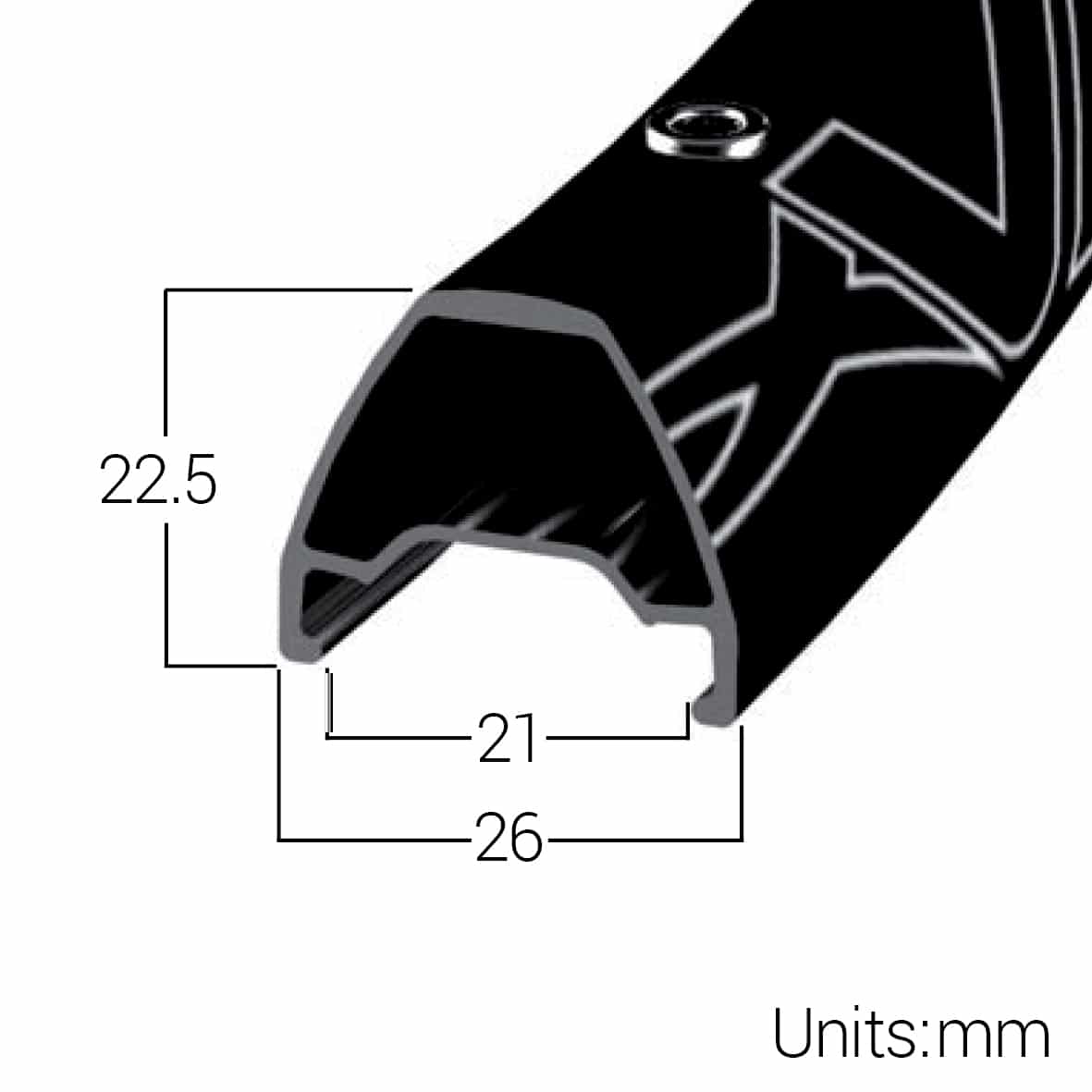 Halo Vapour 27.5" MTB Rim - Blue