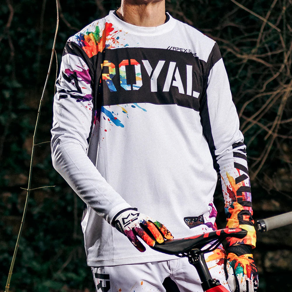 Royal Apex Long Sleeve MTB Jersey - Limited Edition - Splatter