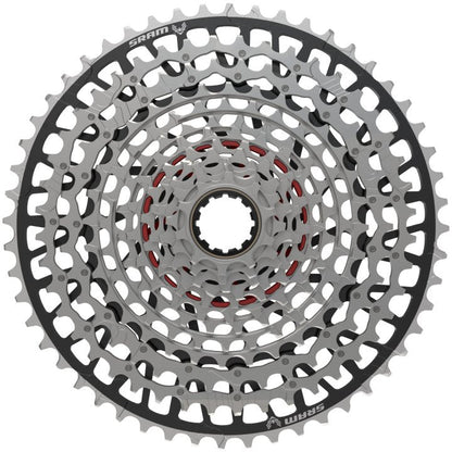 SRAM XX Eagle T-Type XS-1297 12 Spd MTB Cassette - Silver-Black