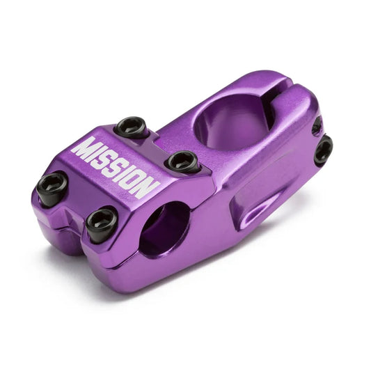Mission Control High Top Load BMX Stem - Purple