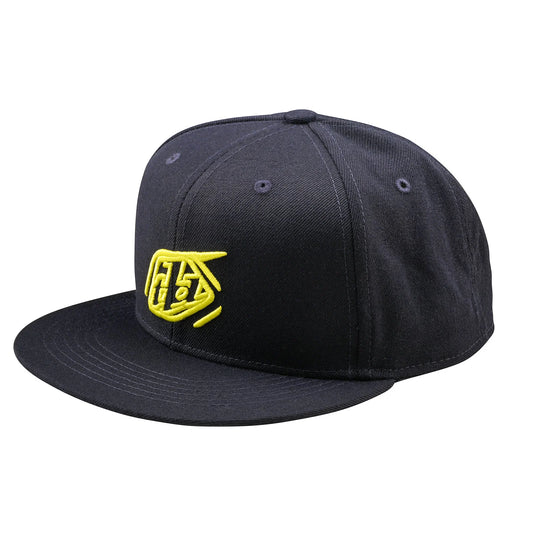 Troy Lee Designs Badge Flat Bill Snapback Hat - Navy