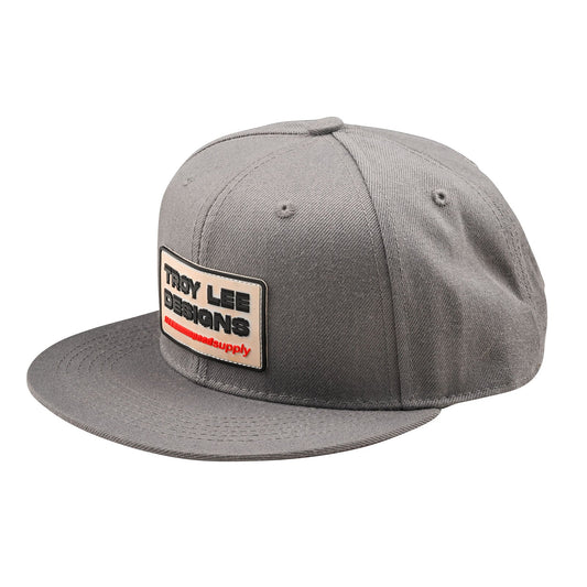 Troy Lee Designs Factory Flat Bill Snapback Hat - Smoke Blue
