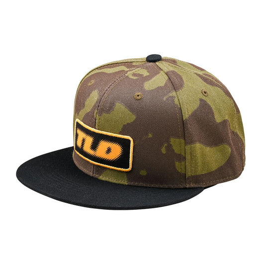 Troy Lee Designs Fade Out Flat Bill Snapback Hat - Olive Camo