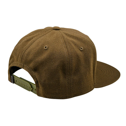 Troy Lee Designs Scholar Flat Bill Snapback Hat - Olive