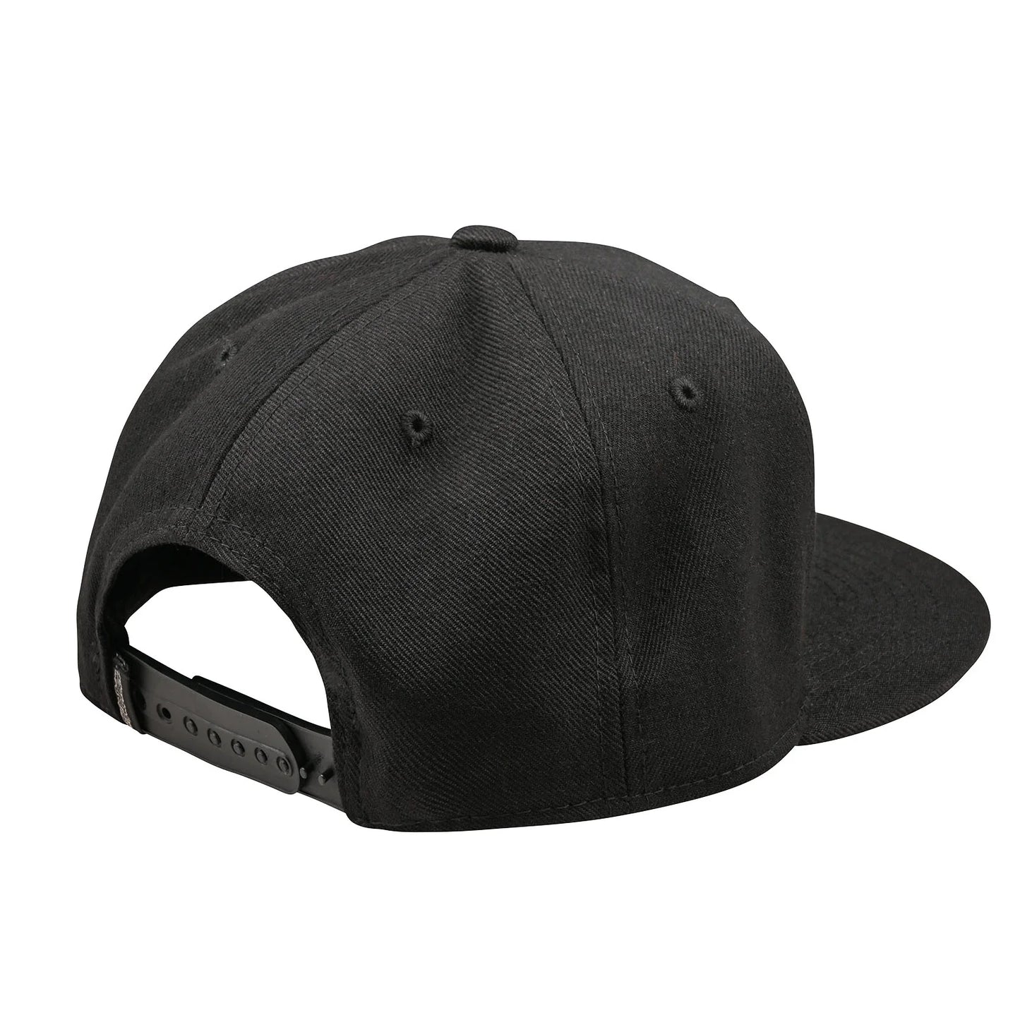 Troy Lee Designs Signature Flat Bill Snapback Hat - Black