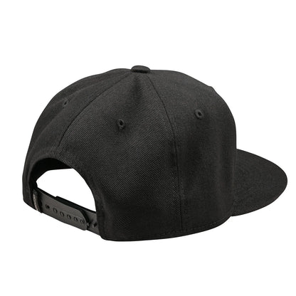 Troy Lee Designs Signature Flat Bill Snapback Hat - Black
