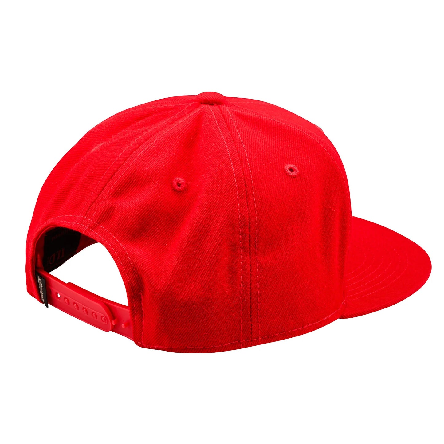 Troy Lee Designs Signature Flat Bill Snapback Hat - Team Red