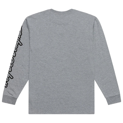 Troy Lee Designs Signature Long Sleeve Tee - Gray Heather