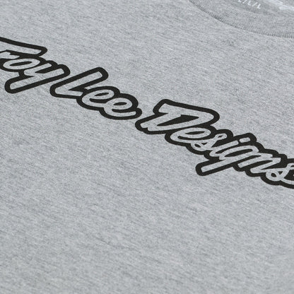 Troy Lee Designs Signature Long Sleeve Tee - Gray Heather