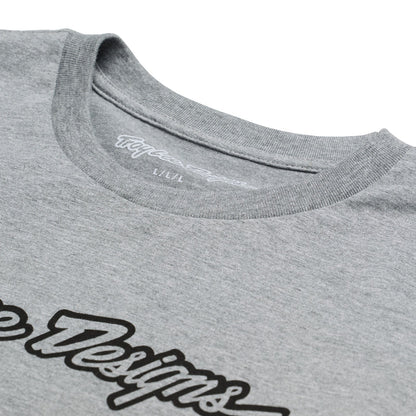 Troy Lee Designs Signature Long Sleeve Tee - Gray Heather