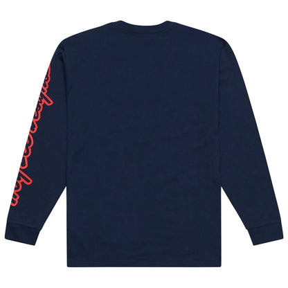 Troy Lee Designs Signature Long Sleeve Tee - Navy