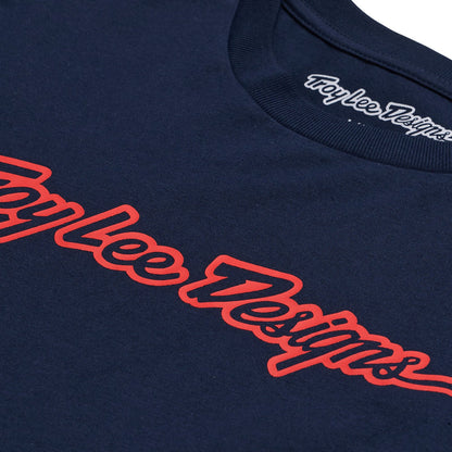 Troy Lee Designs Signature Long Sleeve Tee - Navy